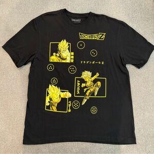 Dragon Ball Z Character Tee Black Size L Mens T-Shirt Bird Studio Toei Animation